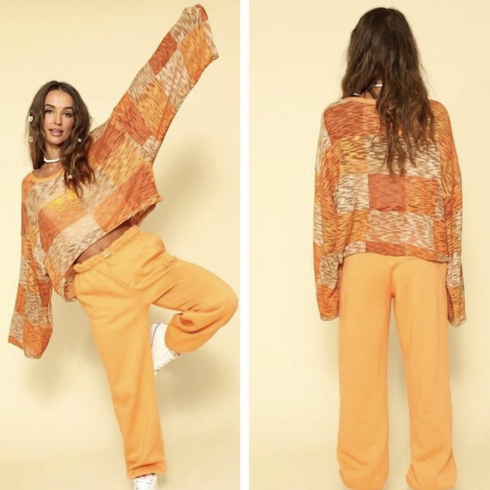 NWOT Boys Lie- Orange Knit Sweater